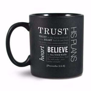 Mug-Simple Faith Series II: Trust-Black (#18843)