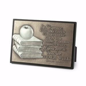 Plaque-Moments of Faith: Teacher-Rectangle Sculptu