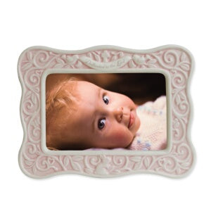 Dedicated To The Lord-Pink/Holds 4x6 Photo Frame