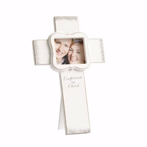 Photo Frame Cross-This Is The Day-Confirmation (9"
