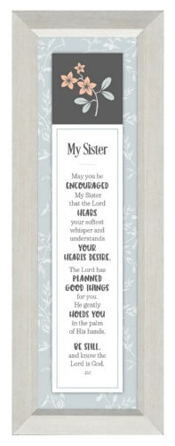 Plaque-Style Line-My Sister (4 x 14)