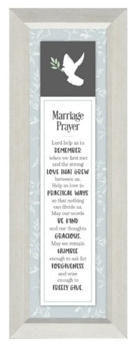 Plaque-Style Line-Marriage Prayer (4 x 14)