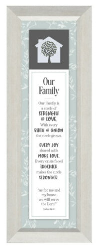 Plaque-Style Line-Our Family (4 x 14)