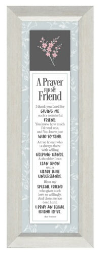 Plaque-Style Line-A Prayer For My Friend (4 x 14)
