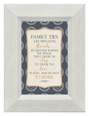 Mini-Plaque-Style Line-Family Ties (3 x 4.5)