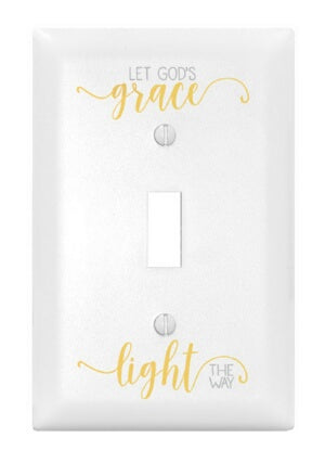Light Switch Cover-Single-Let God's Grace Light Th