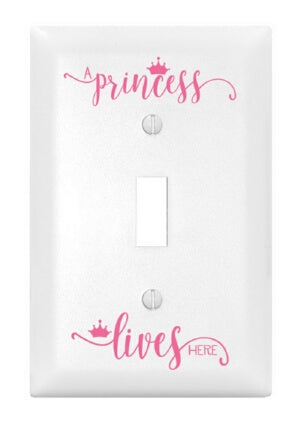 Light Switch Cover-Single-Princess Lives Here