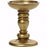 Candle Holder For Pillar Candle w/Gold Finish (5")