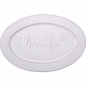 Serving Platter-Thankful (17.75" x 12") (Jul)