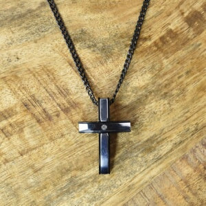 Eden Merry-Just For Him-Cross Curb Chain Necklace
