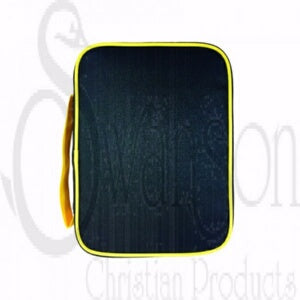 Bible Cover-Colorful-Large-Black/Yellow