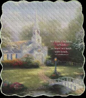 Quilt-Hometown Chapel (Psa 73:24) (60 x 50)