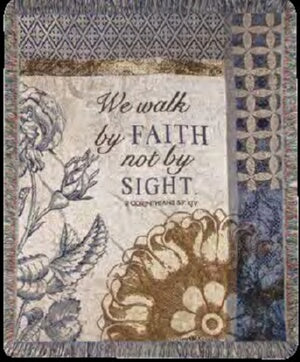 Throw-Walk By Faith (Tapestry) (50 x 60)