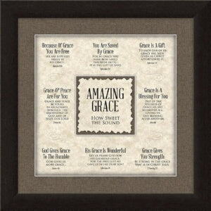 Framed Art-Amazing Grace (14 x 14)