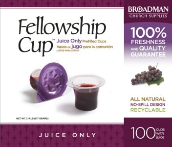 Communion-Fellowship Cup Prefilled Juice Only (Box