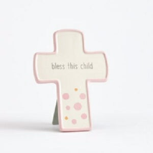 Cross-Bless This Child-Pink