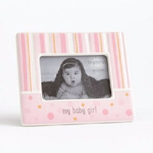My Baby Girl/Holds 4 x 6 Photo-Pink Frame
