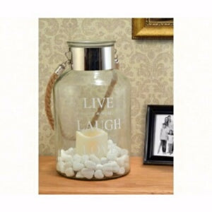 Canister-Live Laugh Love (12" Tall 6 3/4" Diameter