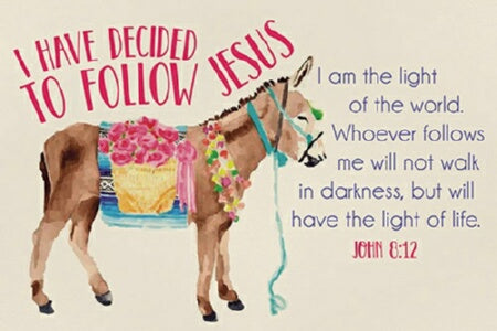 Cards-Pass It On-Follow Jesus (3"x2") (Pack of 25)