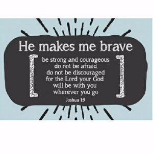 Cards-Pass It On-Makes Me Brave (3"x2") (Pack of 2