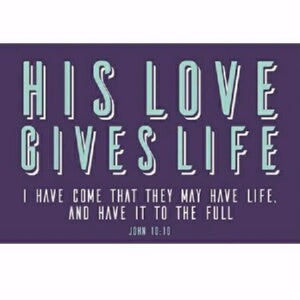 Cards-Pass It On-His Love Give Life (3"x2") (Pack