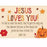 Cards-Pass It On-Jesus Loves You (3"x2") (Pack of