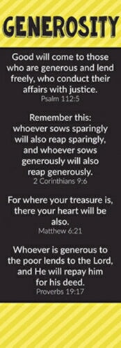 Bookmark-Bible Basics-Generosity