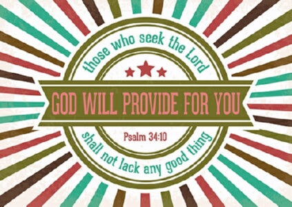 Postcard-God Will Provide (6 x 4.25) (Pack Of 6)