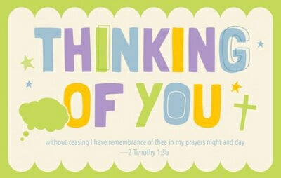 Postcard-Thinking Of You (1 Timothy 1:3b KJV) (Pac