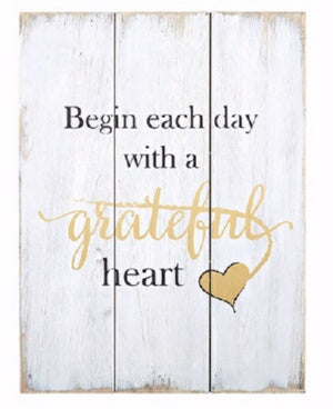 Wood Pallet Sign-Grateful Heart (11.75" x 15.75")