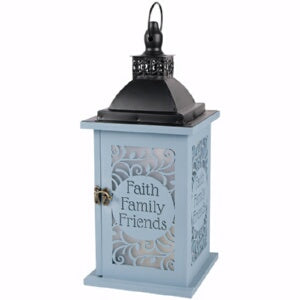 Lantern-Faith Family Friends w/LED Candle & Timer