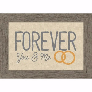 Framed Canvas-Natural-Forever You & Me (7.25 X 10.