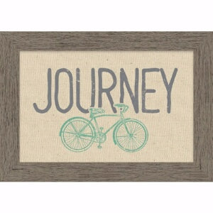 Framed Canvas-Natural-Journey (7.25 X 10.25) (Word