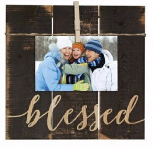 Clothesline Clip Board-Blessed (10.5 x 10)