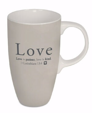 Mug-Latte-Love (1 Corinthians 13:4) (17 Oz)
