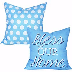 Outdoor Pillow-Bless Our Home (17 x 17)