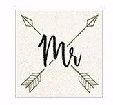 Square House Coaster-Arrow Mr. (4")