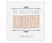 Square House Coaster-Everything In Love (4")