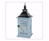 Lantern-Country Livin' w/LED Candle & Timer (13.75