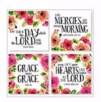 Square House Coasters-Floral Religion (Set Of 4) (