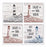 Square House Coasters-Sketched Lighthouses (Set Of