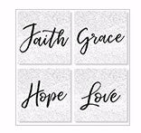 Square House Coasters-Classic (Set Of 4) (4") (Jan