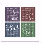 Square House Coasters-Faith (Set Of 4) (4")