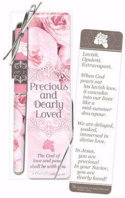 Pen & Bookmark Set-Precious And Dearly Loved (2 Co