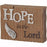 Tabletop Plaque-Hope (3" x 4.25" x 1.25")