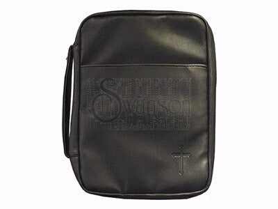 Bible Cover-Imitation Leather-Cross-Medium-Black