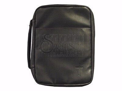 Bible Cover-Imitation Leather-Cross-Large-Black