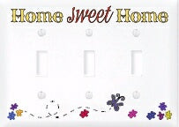 Light Switch Cover-Triple-Home Sweet Home