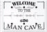 Light Switch Cover-Triple-Welcome To The Man Cave