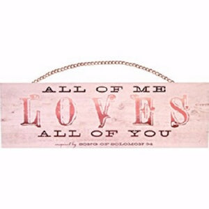 Plaque w/Copper Chain-All Of Me (15.5 x 4.75)